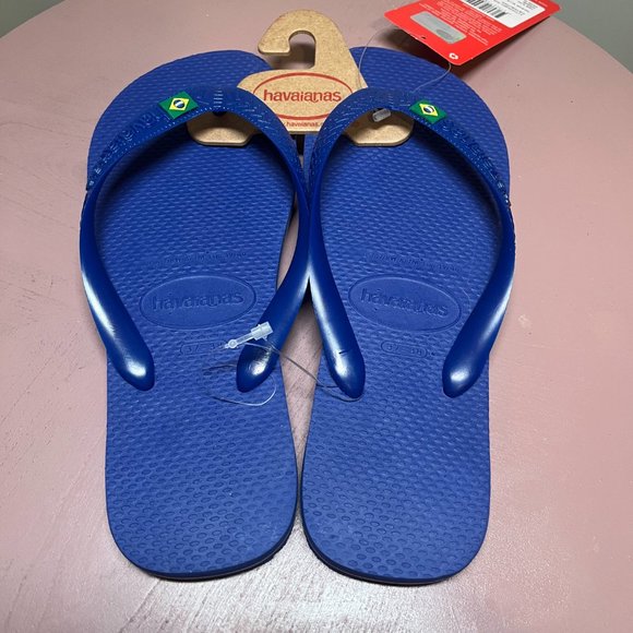 Havaianas Brazil Flip Flop Marine Blue (New with Tags) - Picture 2 of 5